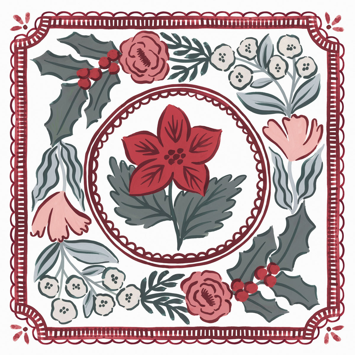 Christmas Reverie V Mural Wallpaper - pure wallpaper artwork
