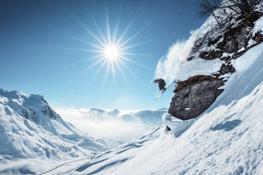 Skiing Dreams Mural Wallpaper