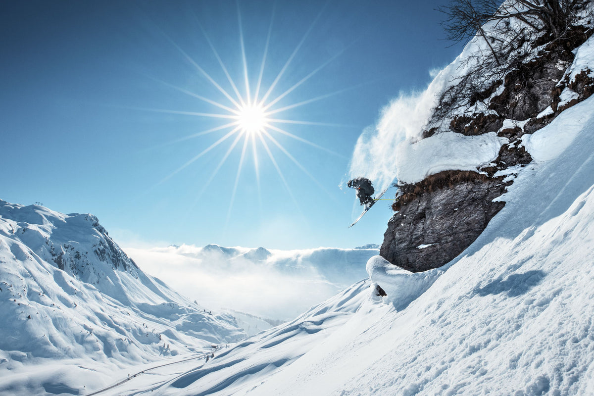 Skiing Dreams Mural Wallpaper - pure wallpaper artwork