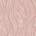 Pink Leaf Wave Mural Wallpaper - pure wallpaper artwork