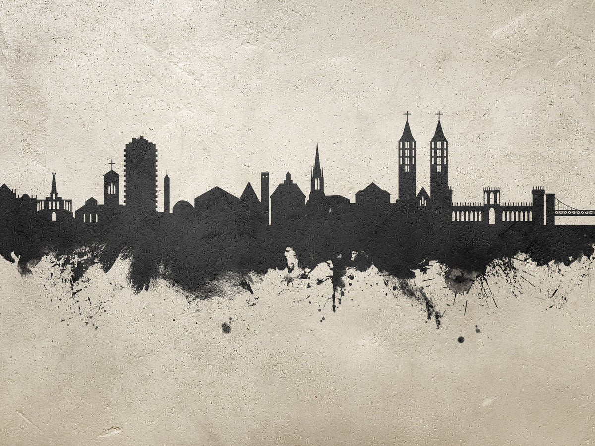 Kassel Germany Skyline Concrete Mural Wallpaper - pure wallpaper artwork