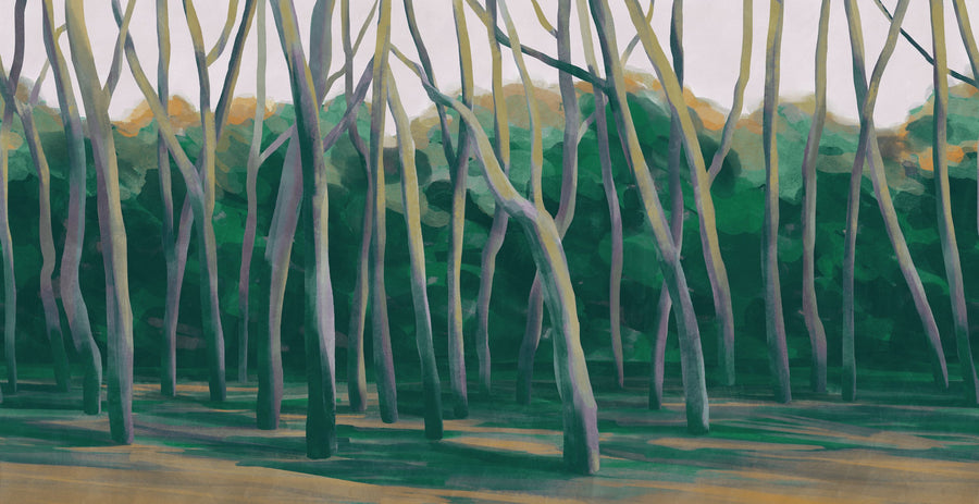 Dune Forest, Emerald Mural Wallpaper