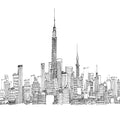 New York Skyline IV Mural Wallpaper - pure wallpaper artwork