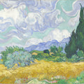 Wheat Field with Cypresses Mural Wallpaper - pure wallpaper artwork