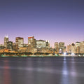 Twilight Skyline Silhouette Mural Wallpaper - pure wallpaper artwork