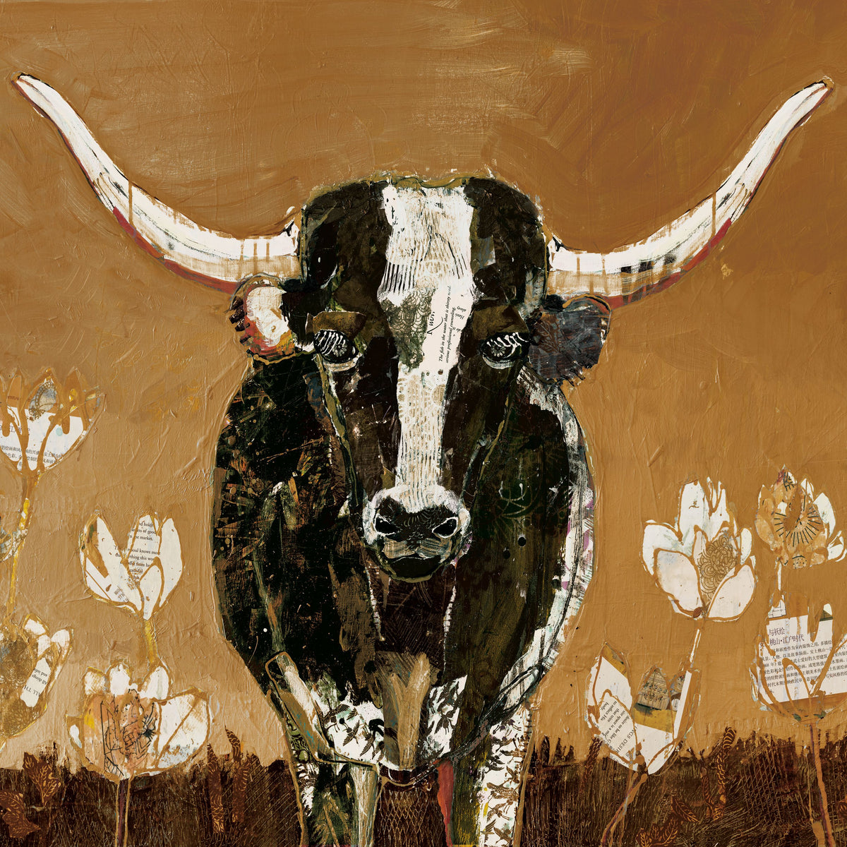 Skyline Longhorn Mural Wallpaper - pure wallpaper artwork
