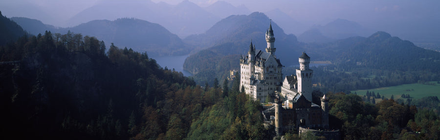 Misty Castle Haven Mural Wallpaper