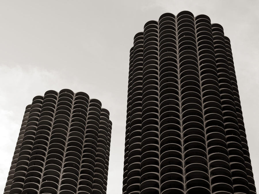 Chicago Skyline Marina City II Mural Wallpaper