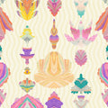 Marble Flowers, Cream Mural Wallpaper - pure wallpaper artwork