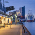 Harbor Twilight Mural Wallpaper - Neutral Tone - pure wallpaper artwork