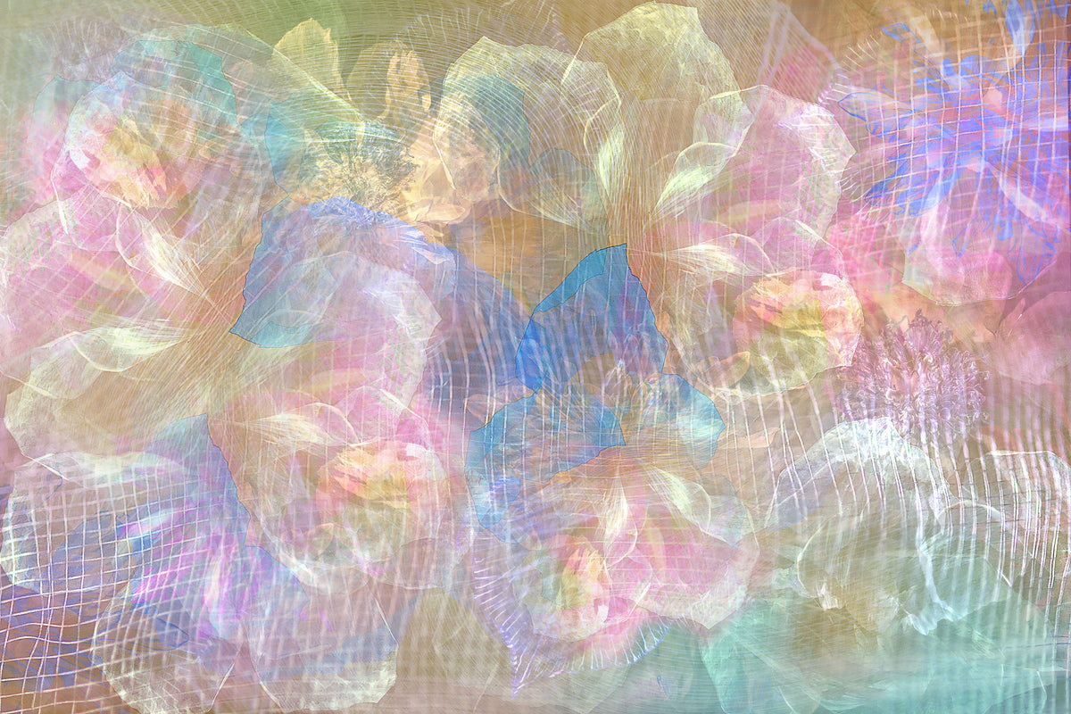 Floral Weave Mural Wallpaper - pure wallpaper artwork