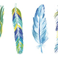 Rainbow Feathers I Mural Wallpaper - pure wallpaper artwork