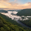 Misty Valley Mural Wallpaper - pure wallpaper artwork