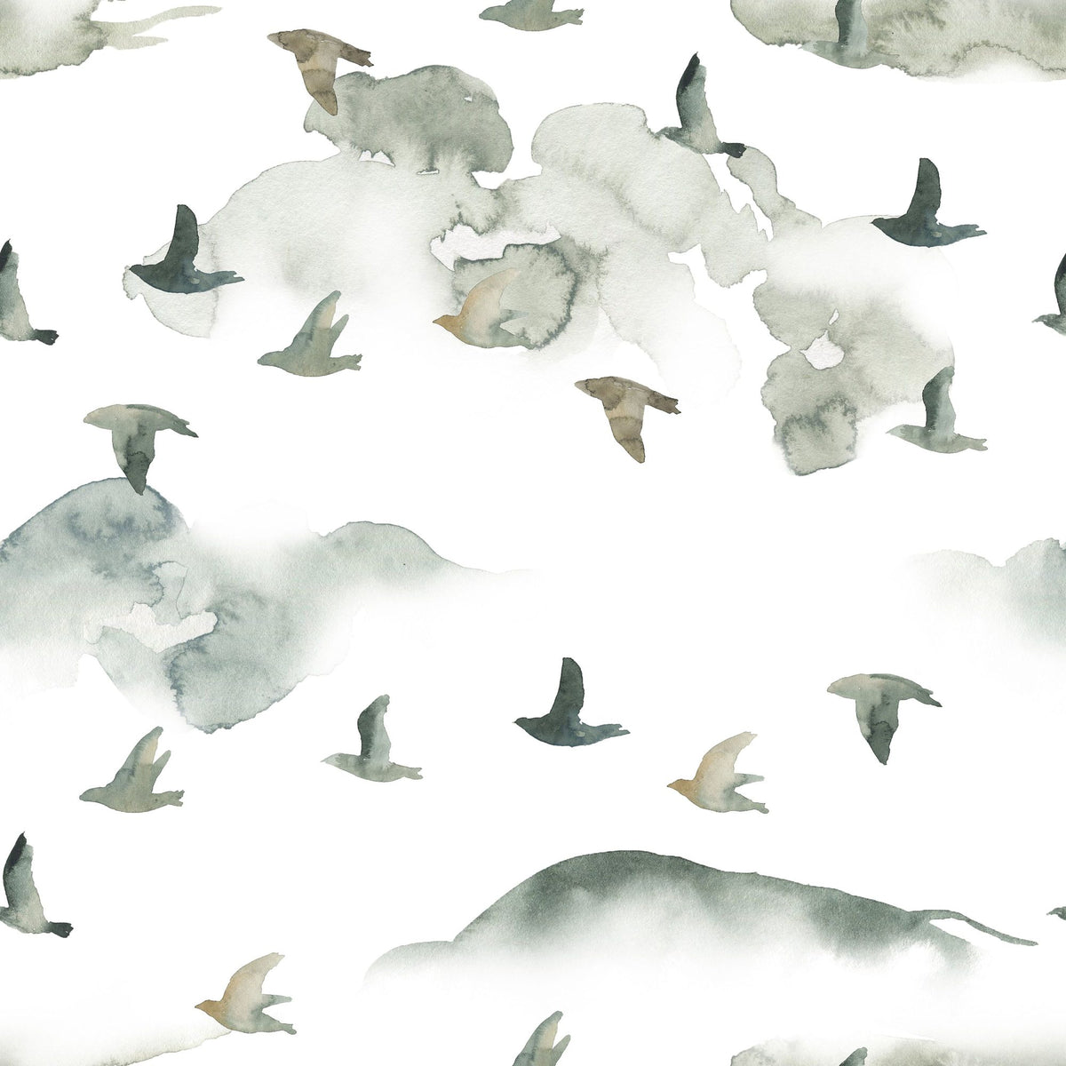 Autumn Flight Mural Wallpaper - pure wallpaper artwork