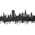 Rostock Germnay Skyline Black & White Mural Wallpaper - pure wallpaper artwork