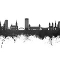 Wuppertal Germany Skyline Black & White Mural Wallpaper - pure wallpaper artwork