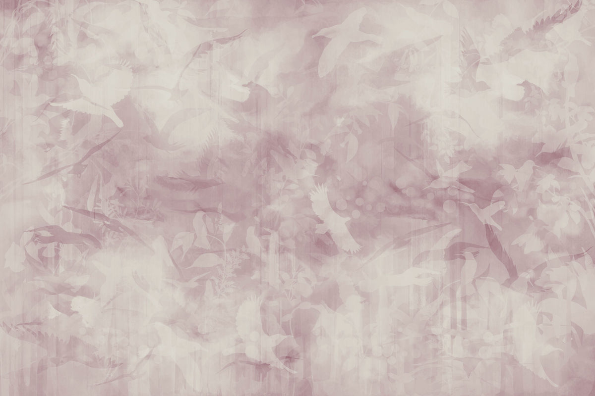 Birds of Freedom Warm Mural Wallpaper - pure wallpaper artwork