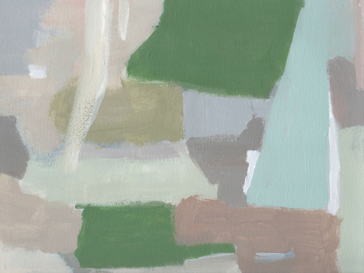 Spring Green Abstract Mural Wallpaper - pure wallpaper artwork