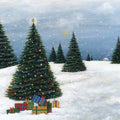 Deck the Halls Trees and Gifts Mural Wallpaper - pure wallpaper artwork
