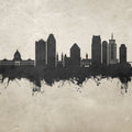 Saint Paul Minnesota Skyline Concrete Mural Wallpaper - pure wallpaper artwork
