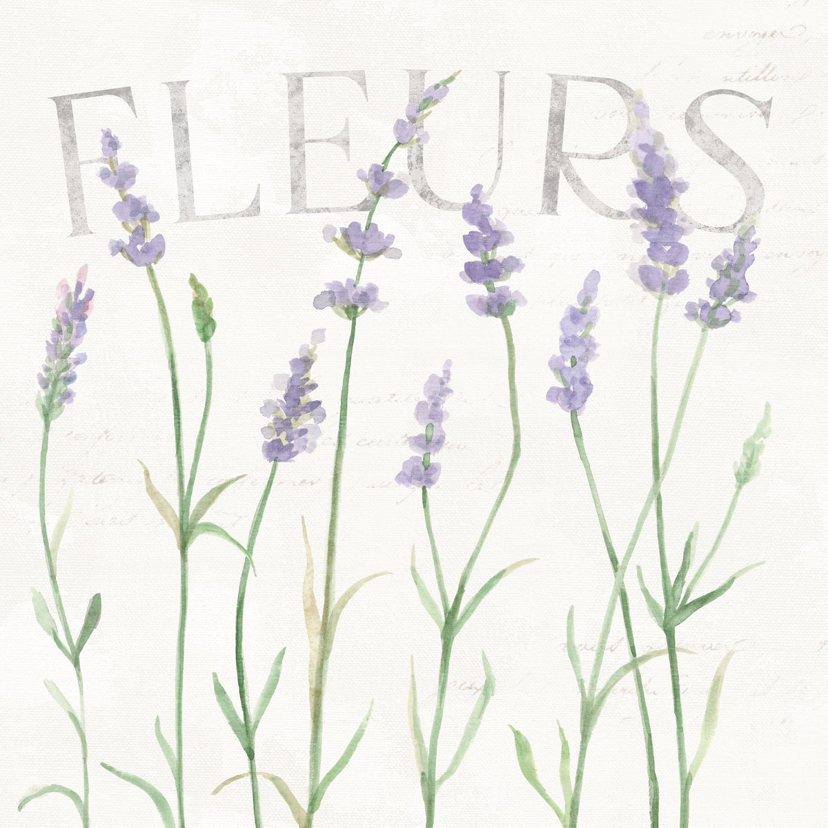 Lavender Fields II Mural Wallpaper - Light Tone - pure wallpaper artwork