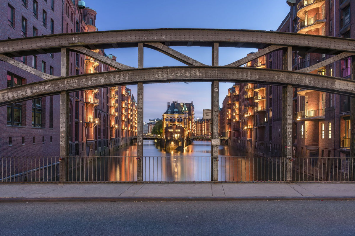 Twilight Canal Mural Wallpaper - pure wallpaper artwork