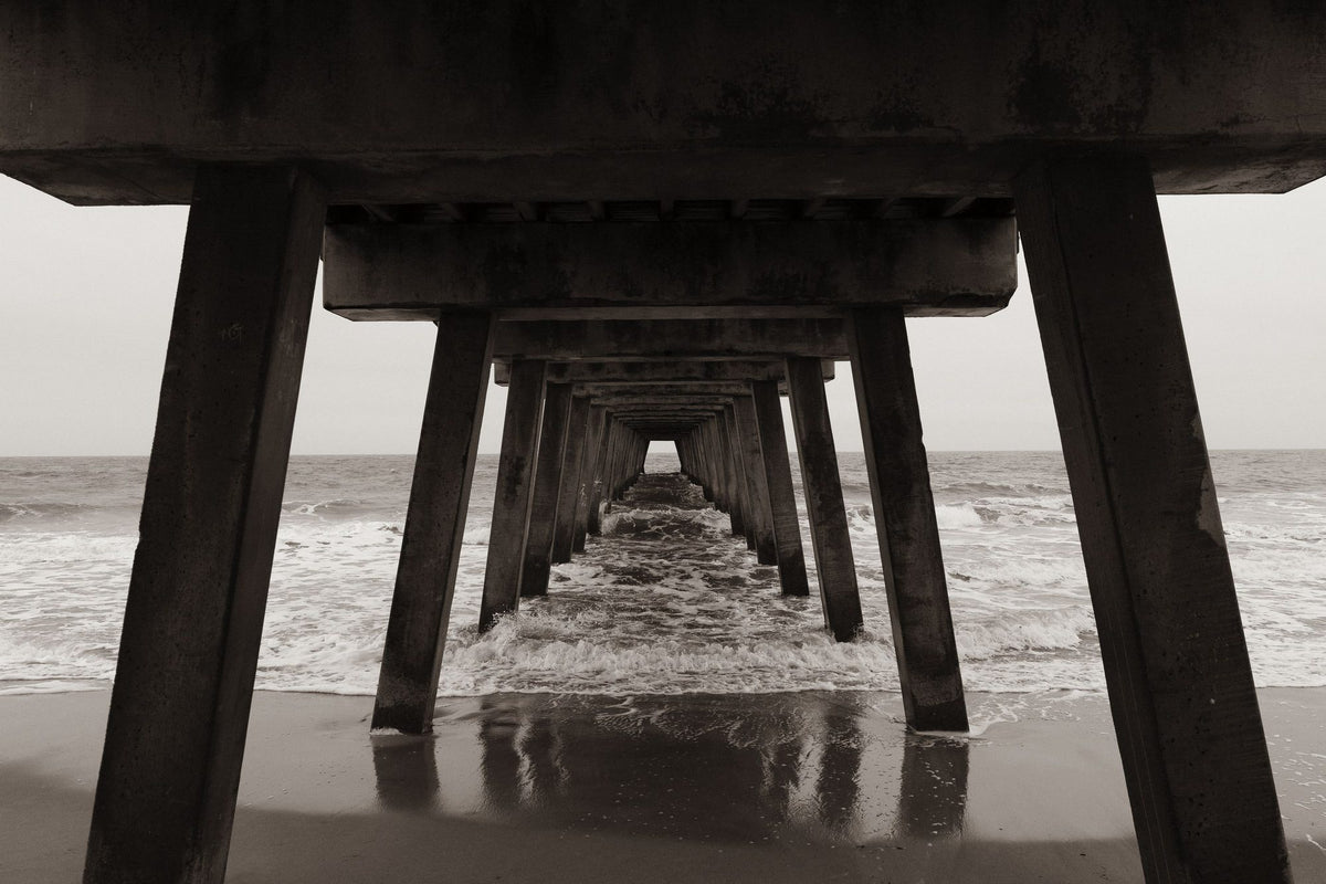 Atlantic Ocean Pier Mural Wallpaper - pure wallpaper artwork