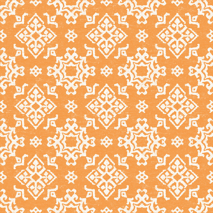 Atlantic Flakes Orange Mural Wallpaper