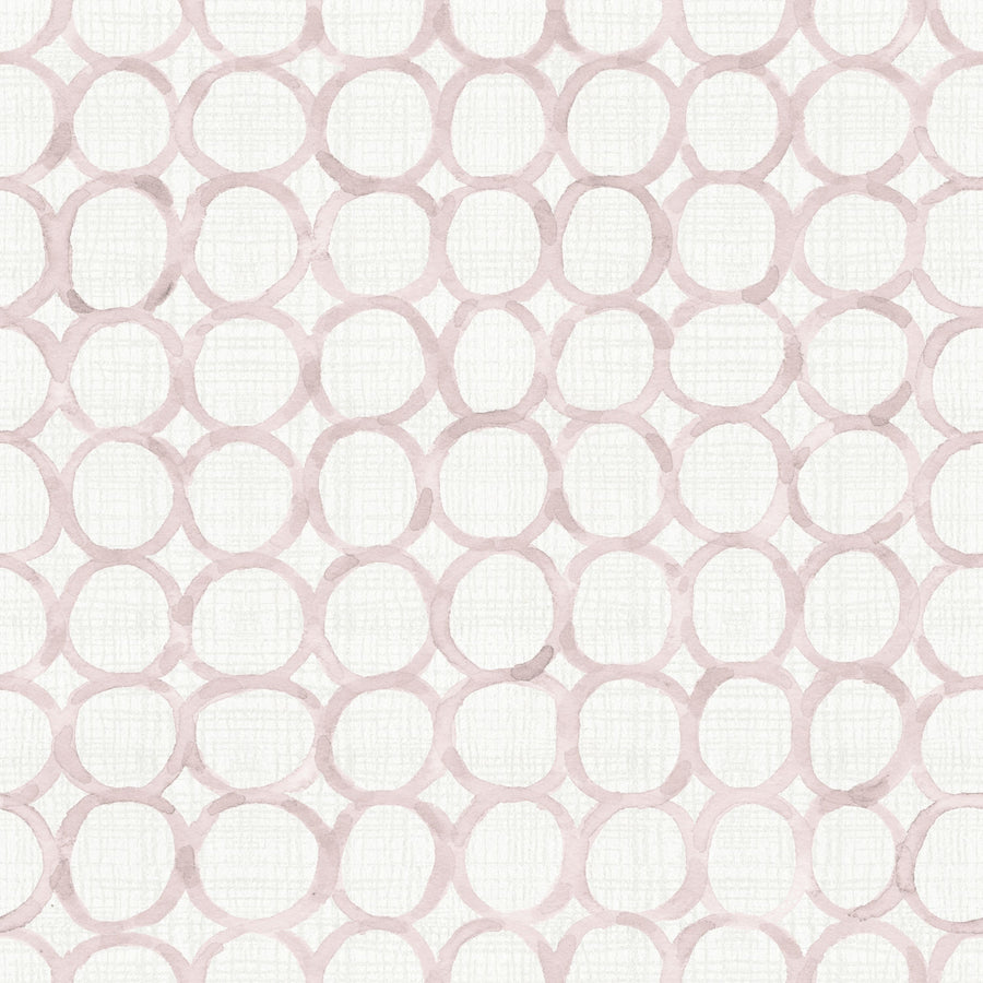 Mixed Pink Circles Mural Wallpaper