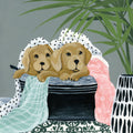 Laundry Dogs Mural Wallpaper - pure wallpaper artwork