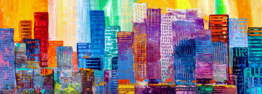 Graffiti Wallpaper Mural – Street Art Wall Mural – Sunset Metropolis printable artwork