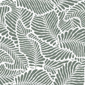 Fern Cut-Outs Pattern, Khaki Mural Wallpaper - pure wallpaper artwork