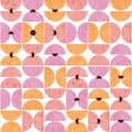 Homley Retro Shapes, Pink Mural Wallpaper - pure wallpaper artwork