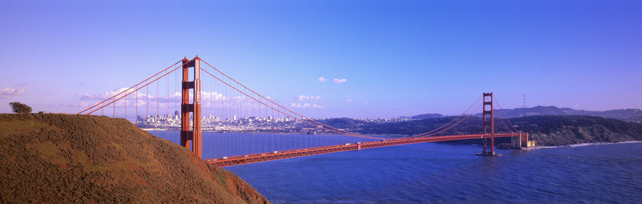 Golden Gate Gradient Mural Wallpaper
