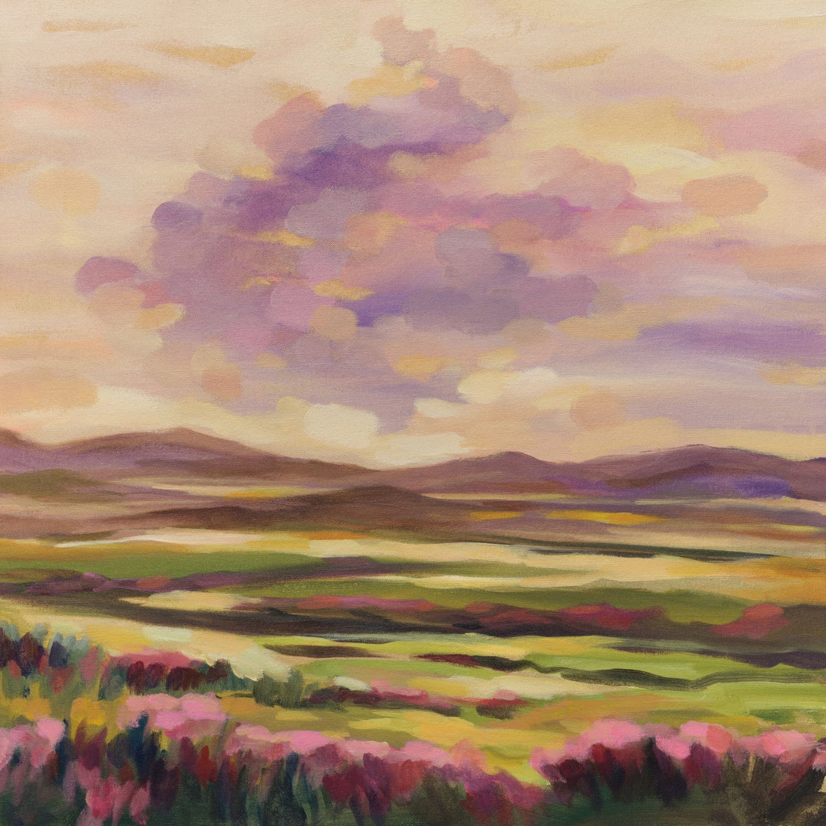 Purple Cloud Mural Wallpaper - pure wallpaper artwork