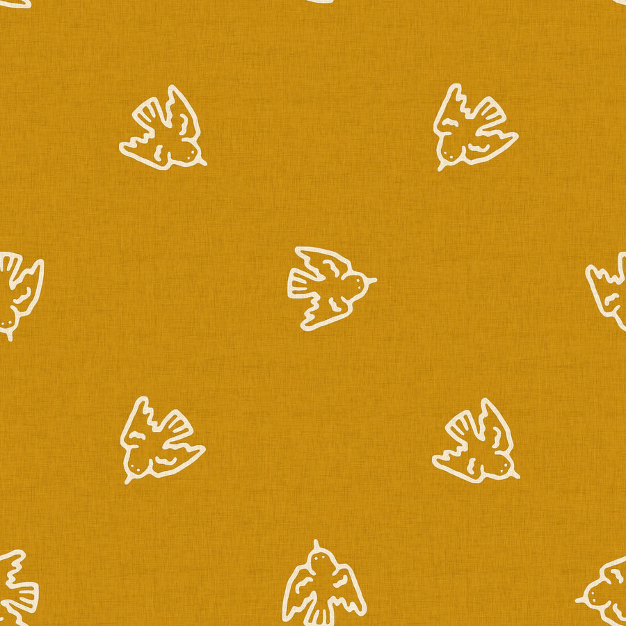Little Birds Everywhere Mural Wallpaper
