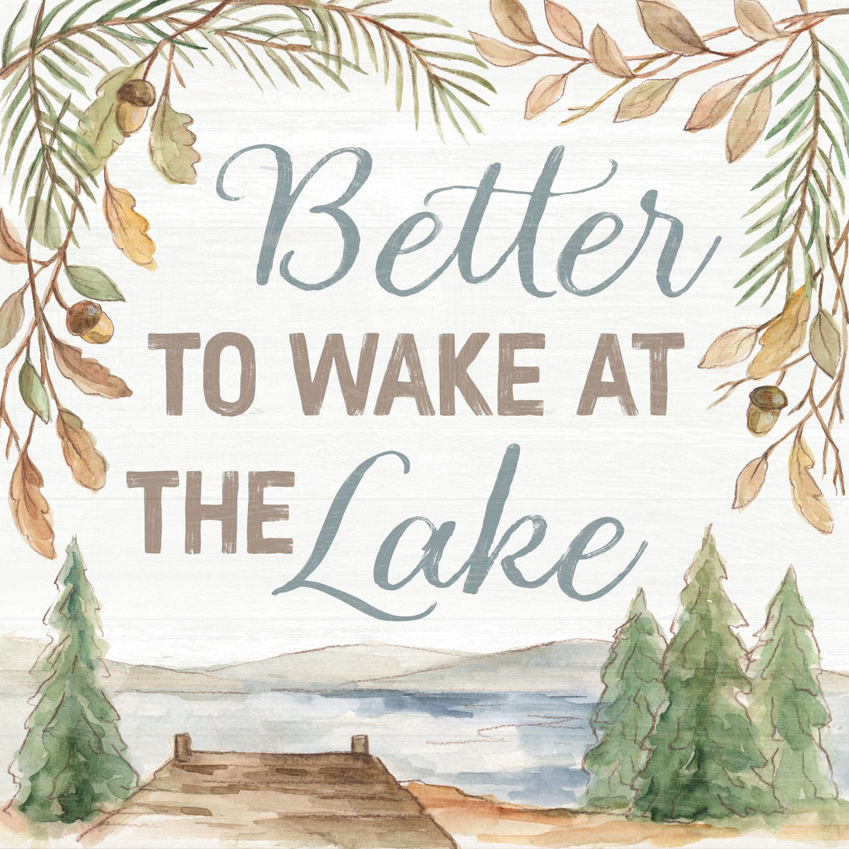 Lake Retreat III Mural Wallpaper - pure wallpaper artwork