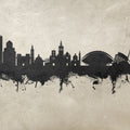 Valencia Spain Skyline Concrete Mural Wallpaper - pure wallpaper artwork