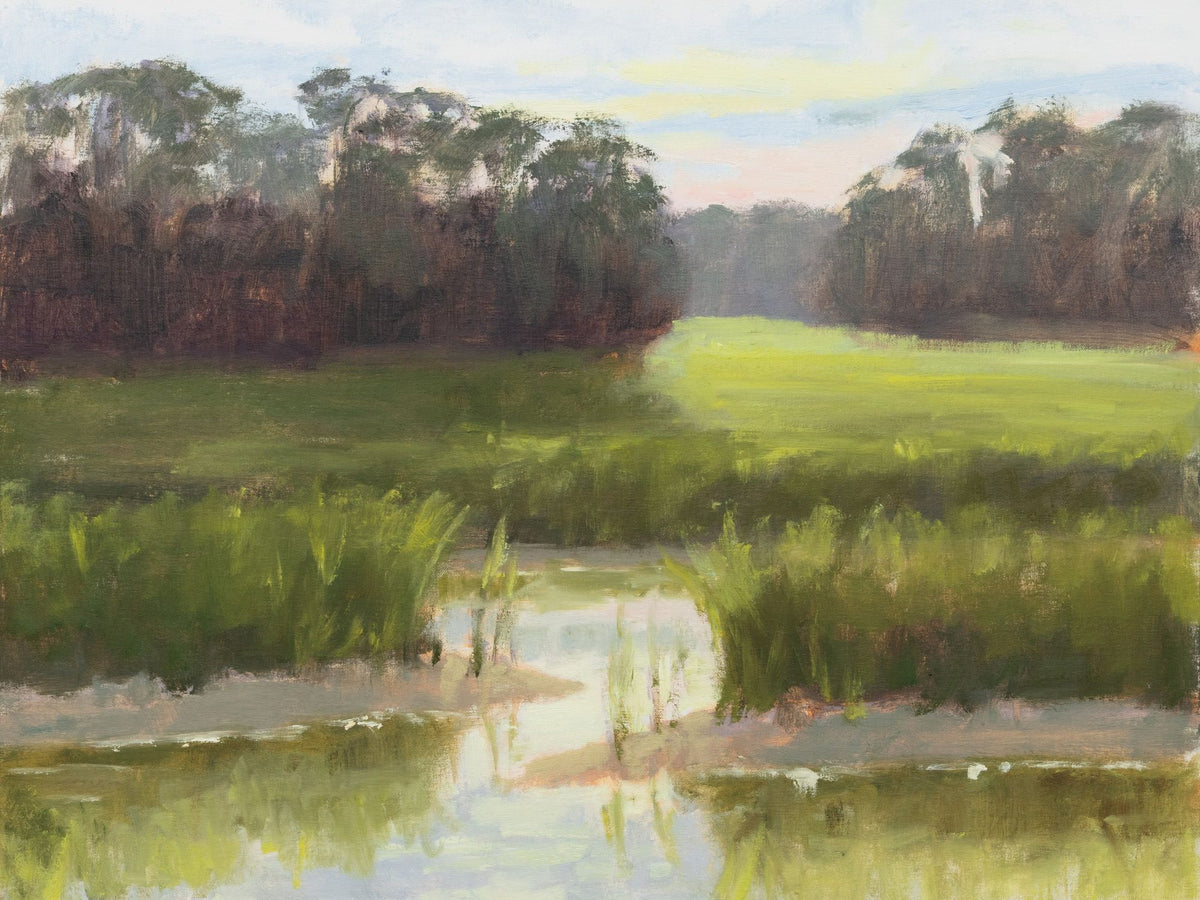 Sunrise Over the Marshes Mural Wallpaper - pure wallpaper artwork