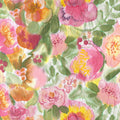 Colourful Watercolor Painted Floral Mural Wallpaper - pure wallpaper artwork
