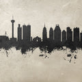 San Antonio Texas Skyline Concrete Mural Wallpaper - pure wallpaper artwork