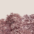Over the Treetops, Burgundy Mural Wallpaper - pure wallpaper artwork