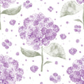 Hydrangea in the Air, Purple Mural Wallpaper - pure wallpaper artwork