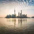 Pudong Sunrise Yellow Mural Wallpaper - pure wallpaper artwork