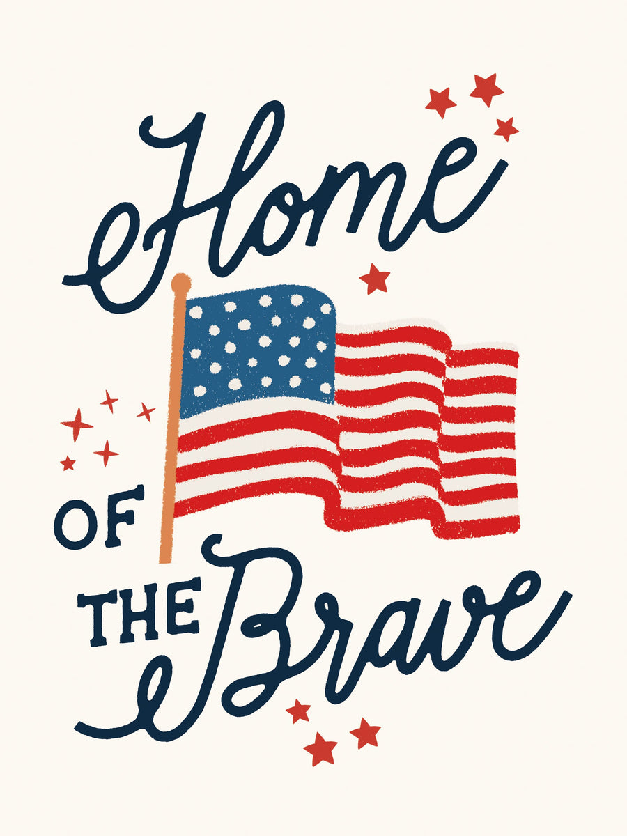 Stars and Stripes IV Brave Mural Wallpaper