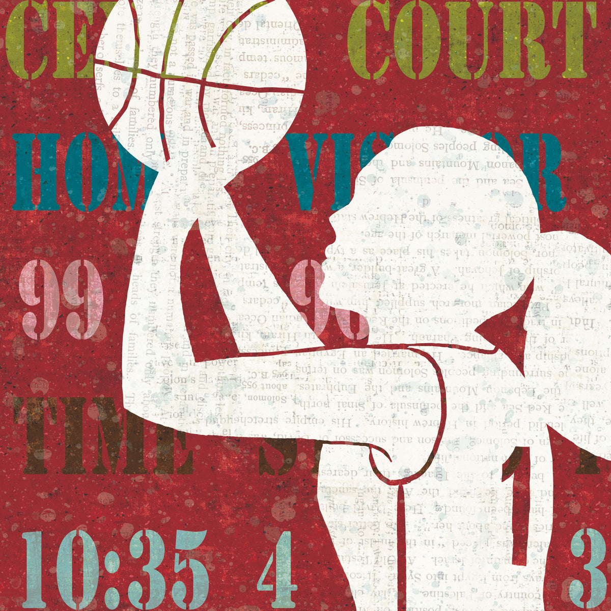 Womens Scoreboard Basketball Mural Wallpaper - pure wallpaper artwork