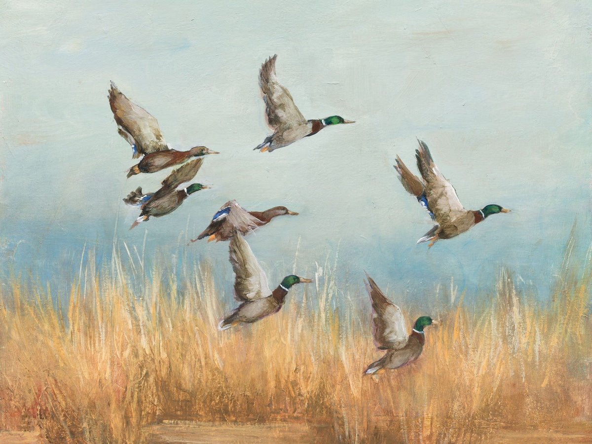 Autumn Flock Mural Wallpaper - pure wallpaper artwork