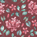 Garden Peony Mural Wallpaper - Red Tone - pure wallpaper artwork