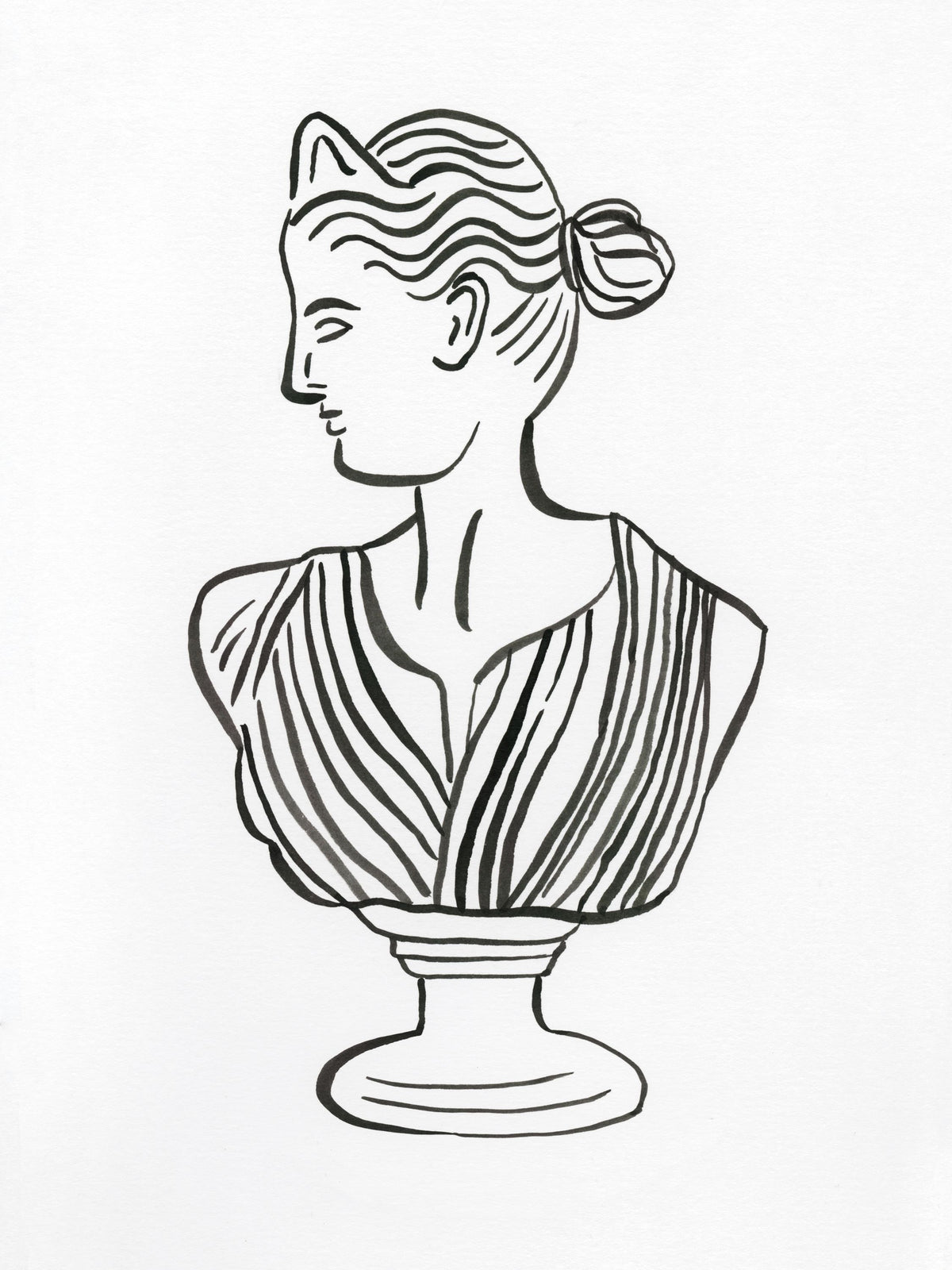 Roman Bust II Mural Wallpaper - pure wallpaper artwork