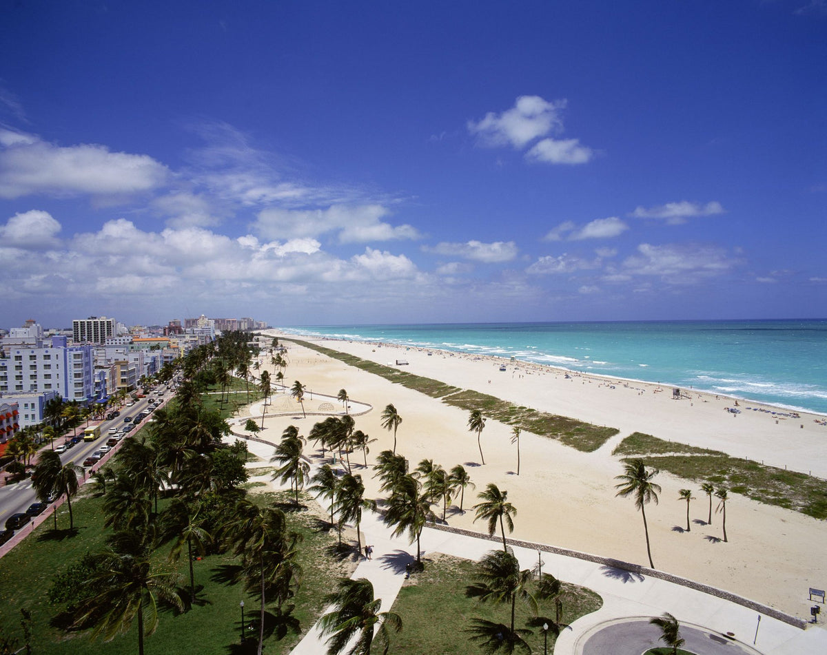 Coastal Paradise Boulevard Mural Wallpaper - pure wallpaper artwork
